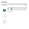 Wefatherm Back Plate Elbow Female PP-R/Brass – SDR 6 (Green)