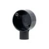 Decoduct Terminal One Way Circular Junction Box – Black