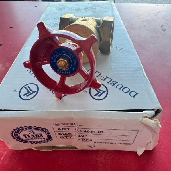 Double Lin Brass Gate Valve with Cast Iron Handle (LL4031)