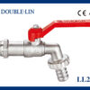 Double Lin Stainless Steel Outlet Brass Bibcock (LL2002) – 16 Bar