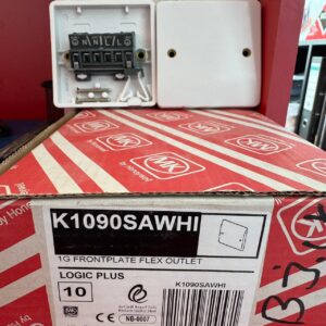 MK Electric Logic Plus 1G FrontPlate Flex Outlet – K1090SAWHI