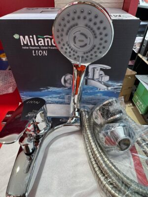Milano Lion Bath Shower Mixer - Chrome