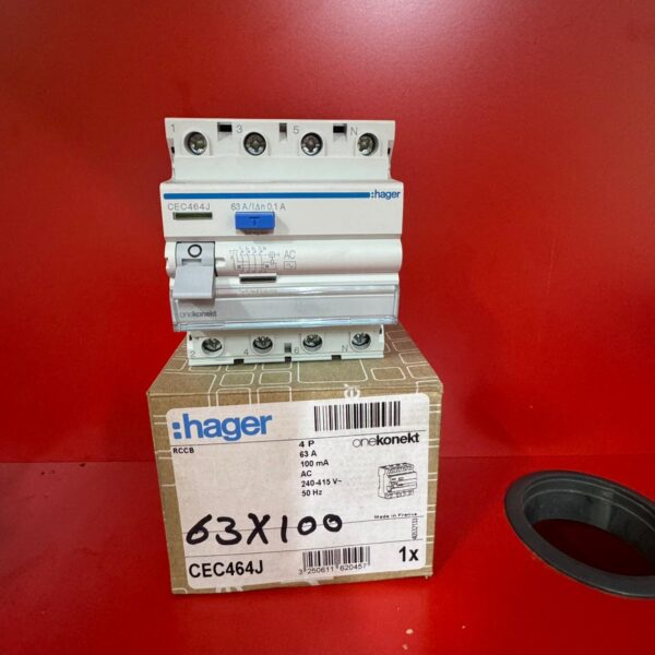 RCCB 4P AC Class 100mA – 25A / 40A / 63A (CEC Series)