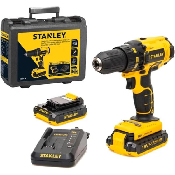 Stanley 18V Li-Ion Cordless Drill Driver – SCD20S2K
