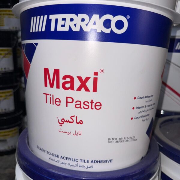 Terraco Maxi Tile Paste – Acrylic Ready-Mixed Tile Adhesive – 25kg