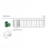 Wefatherm Transition Tee Female PP-R/Brass SDR 6 – Green