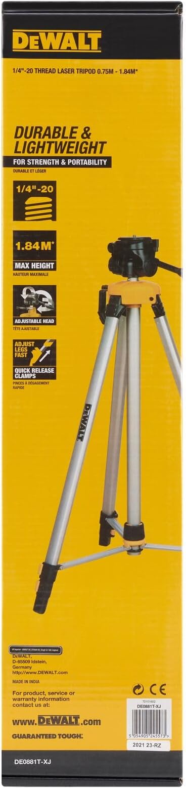 DEWALT Laser Tripod 1/4"-20 - DE0881T-XJ