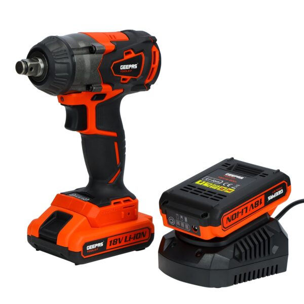 Geepas 18V Cordless Impact Wrench 350Nm - GIW1820BLC