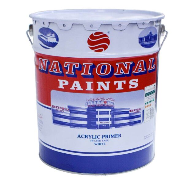 National Paints Acrylic Primer – White (3.6L /18L)
