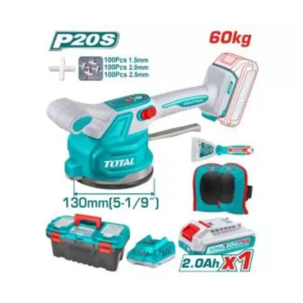 TOTAL Cordless Tile Vibration Machine 20V 60kg – TTVLI20015