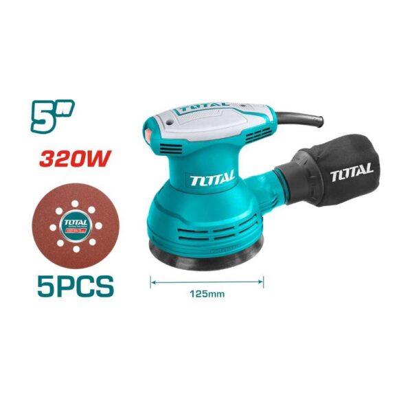 Total 320W Rotary Sander 125mm - TF2031256