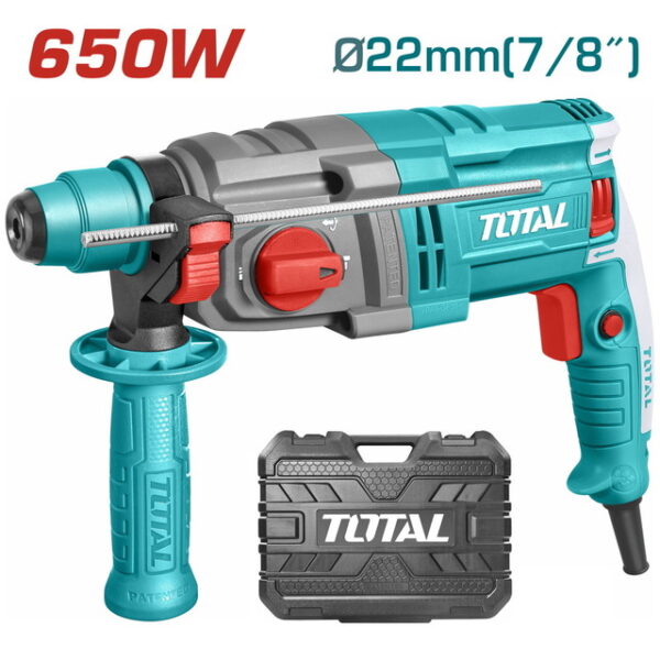 Total 650W SDS-Plus Rotary Hammer  22mm - TH306236