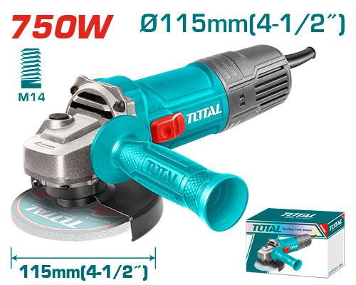Total 750W Angle Grinder 115mm - TG10711556